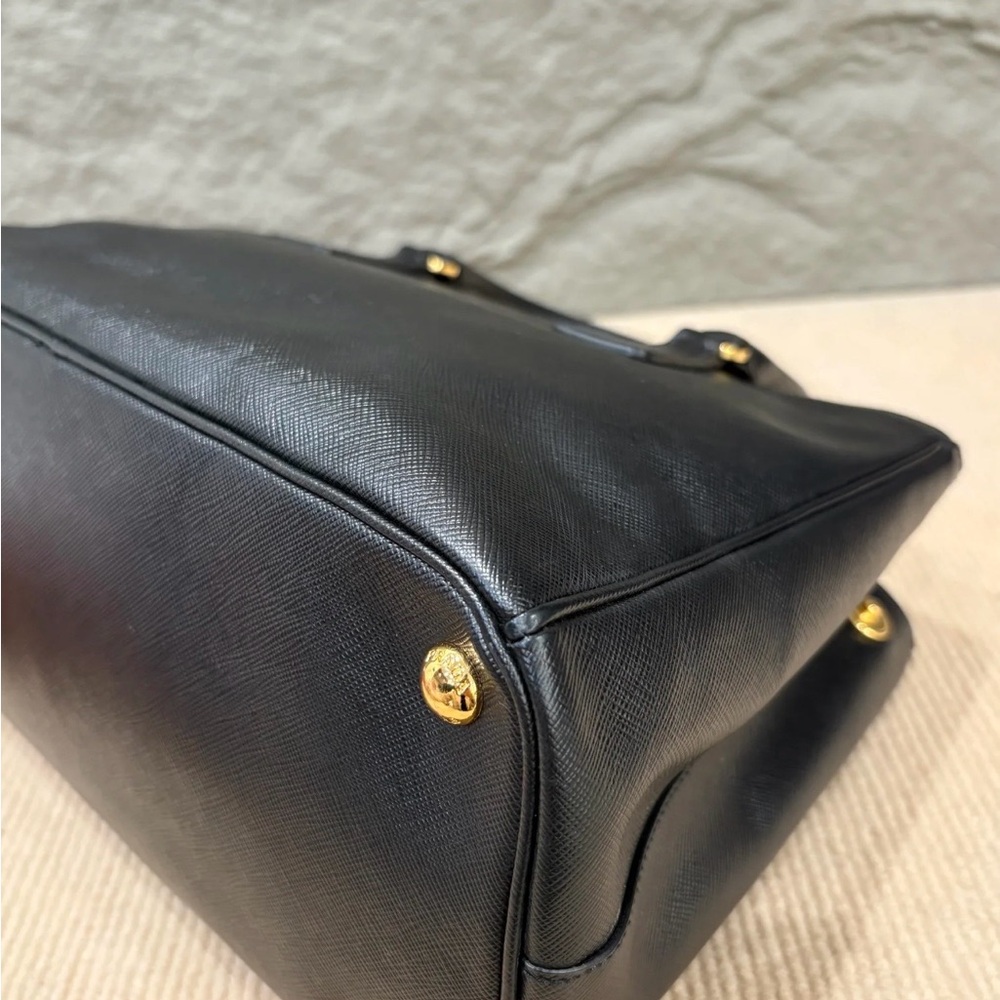 Prada Black Saffiano Leather Satchel - Picture 9 of 9